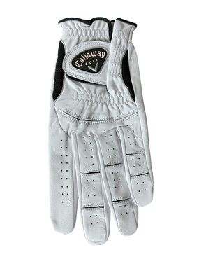 CALLAWAY New Men’s White Synthetic Leather Golf Glove Left Hand Golfcore Large